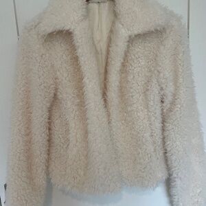 Soft sherpa short jacket